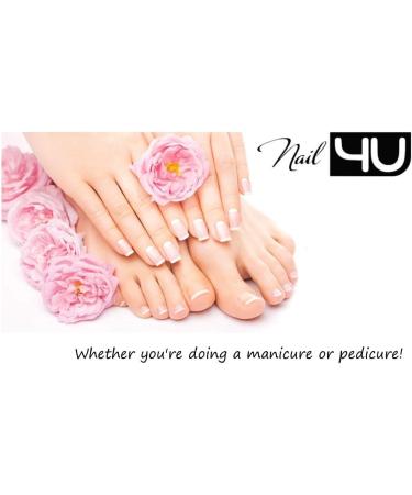 Set of 10 Slim Half Moon Nail Files Natural Series 5x 100/180 grit 5x 180/240 grit Nail4U Professional Nail File Emery Board Manicure Pedicure - Buy Online on GoSupps.com