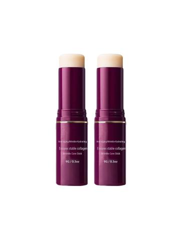 Sunnydeer 2PCS Calcium volume Multi Balm Cementerre - Korean Collagen Moisturizing Stick Anti-Wrinkle Cream for Intensive Repair & Skin Firming on Face Eyes & Neck (purple)