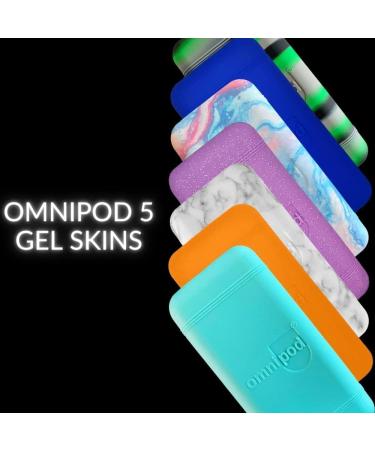 Omnipod 5 Gel Skin Case - Aqua Silicone Cover for Omnipod 5 Device - Buy Online on GoSupps.com
