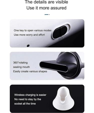 Hair Dryer w/Hot & Cold Wind 5000mAh Rechargeable Blow Dryer Portable Travel Hairdryer for Outdoor/Indoor (Color : White) - Buy Online on GoSupps.com