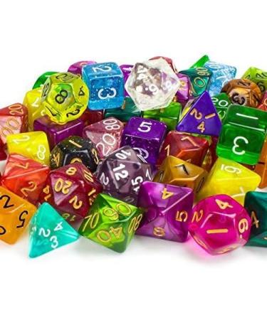 Wiz Dice Series II - 105 Dice in 15 Sets of 7 Unique Colors - Perfect DND Gifts and Accessories for TTRPG MTG Games - D&D Dice Sets in Unique Finishes - Buy Online on GoSupps.com