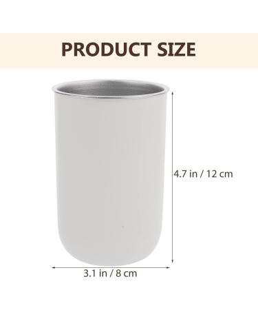 Alipis 5-Piece Stainless Steel Mund Water Cup Set - Children's Travel Toothbrush & Bathroom Storage Cup - Buy Online on GoSupps.com