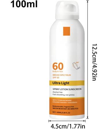 100ml Moisturizing Sunscreen Mist Body Sunscreen Mist Face Sunscreen Spray Mist Waterproof Sunscreen Mist Sun Protection Spray Mist Fast Absorption Sunscreen Spray Camping Sunscreen Mist - Buy Online on GoSupps.com