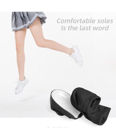 Invisible Height Max Socks & Insoles | Shoe Lifts for Men & Women | Arch Support & Heel Protectors - Black 3.5cm - Buy Online on GoSupps.com