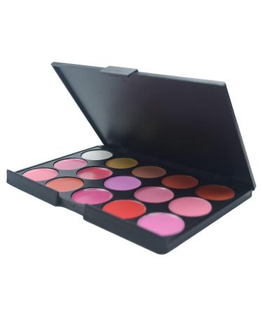 Phantomsky 15 Colors Cream Lip Gloss Makeup Palette - Durable Natural Contouring Kit & Blush Pallet for Flawless Makeup | International Shipping Available - Buy Online on GoSupps.com