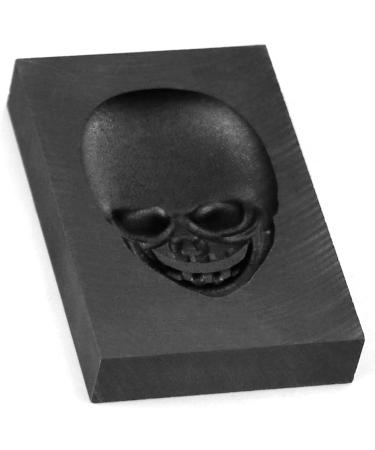 QWORK Casting Mold  Skull Graphite Casting Ingot Mold Crucible Mould for Melting Casting Refining Gold Silver Metal Aluminum Copper Brass (60mm x 40mm) - Buy Online on GoSupps.com