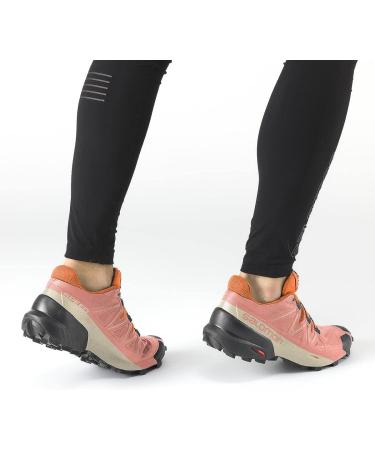 Salomon Women's Speedcross 5 Trail Running Shoes - Size 8, Blooming Dahlia/Black/Vibrant Orange - Buy Online on GoSupps.com