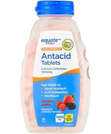 Equate Extra Strength Sugar-Free Antacid Chewable Tablets Orange Cream Wintergreen Assorted Berries Flavor (Pack of 3) by Kwabossal - Buy Online on GoSupps.com
