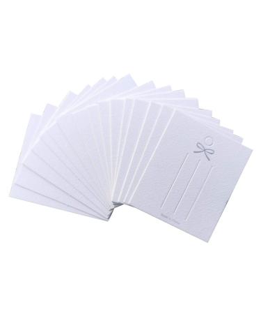 GSHLLO 100 PCS White Paper Hair Clip Bows Display Cards Hair Barrettes Cards Cardboard for Hair Accessories