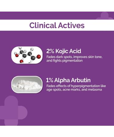 LOGY Co 2% Kojic Acid Face Serum With 1% Alpha Arbutin & Niacinamide For Dark Spots & Pigmentation 30mlQ - Buy Online on GoSupps.com
