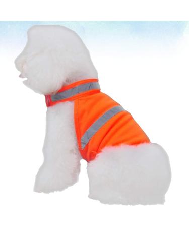 Villcase High Visibility Reflective Safety Vest for Dogs - Breathable Fluorescent Orange Summer Clothing for Walking Running Hiking - Size L - Buy Online on GoSupps.com
