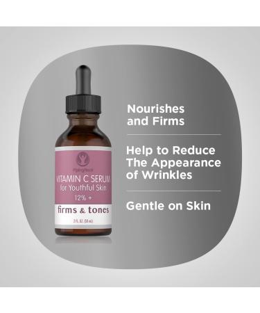Piping Rock Vitamin C Face Serum | 2 fl oz | Firming Toning & Paraben/SLS Free | International Shipping Available - Buy Online on GoSupps.com