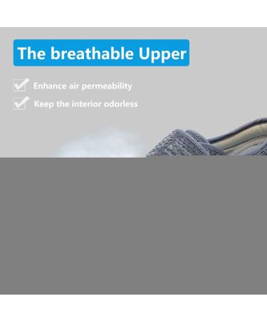 Women's Diabetic Shoes Memory Foam Knit Mesh | Wide Width Orthopedic Relief for Foot Pain | Adjustable Closures | Indoor/Outdoor | Dark Gray - Size 6.5 - Buy Online on GoSupps.com