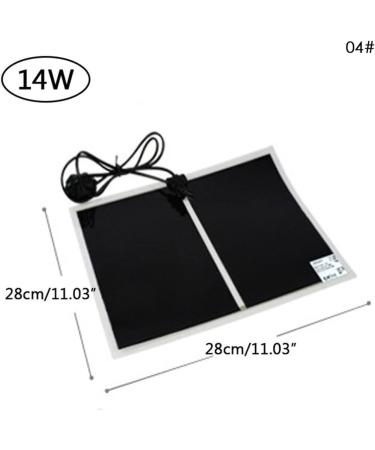 NCONCO Reptile Heating Mat Waterproof Reptile Heat Pad Adjustable Temperature Under Tank Heater for Turtles Lizards Frogs 14W 14W (28X28CM) - Buy Online on GoSupps.com