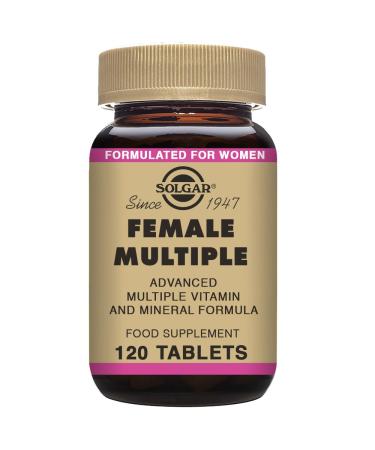 Solgar Female Multiple 120 Tablets - Multivitamin Mineral & Herbal Formula for Women - Advanced Phytonutrient - Vegan Gluten Free Dairy Free - 40 Servings 120 Count (Pack of 1) - Buy Online on GoSupps.com