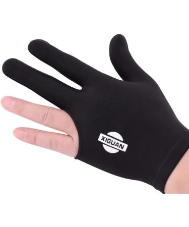 TROUFY Black Full Finger Billiard Glove - Left Hand | Perfect for Left/Right Hand Use - Buy Online on GoSupps.com