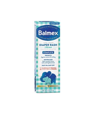 Balmex Zinc Oxide Diaper Rash Cream 4Oz (3 Pack)