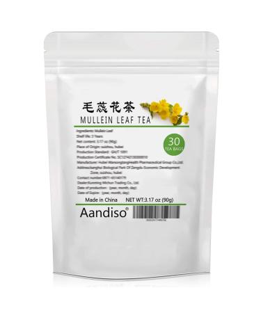 Mullein Leaf Tea Bags - Herbal Mullein Tea 3.17oz (30 Bags) for Immune Support & Natural Wellness - Buy Online on GoSupps.com