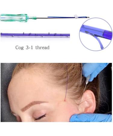 Pdo Threads Cog Face And Whole Body Nasolabial Folds Lifting Thread Barbed Cogs Sharp Type Lifts 20pcs (cog 3-1 S 21G 60MM) - Buy Online on GoSupps.com