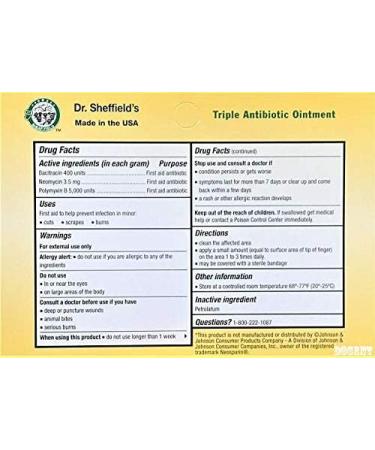Buy Dr. Sheffield's Triple Antibiotic Ointment - Fast International Shipping | Heal Wounds Effectively - Buy Online on GoSupps.com