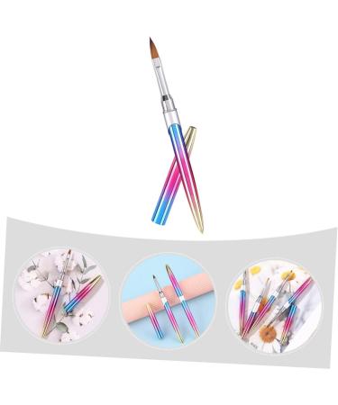 Healeved Nail Pen Nailpolishh Small Brush Nail Art Nail Line Pen Salon Nail Pen Finger Nail Brushs DIY Nail Pen Manicure Liner Manicure Pen Carved Pbt Nylon Wool Colour Pencil - Buy Online on GoSupps.com