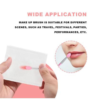 12 Silicone Lip Brushes - Exfoliating Tool & Moisturizer for Smooth Plump Lips (Pink) - Buy Online on GoSupps.com