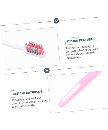 5pcs Small Head Soft Toothbrush Set - Perfect for Braces & Travel | Durable PP Material - Buy Online on GoSupps.com
