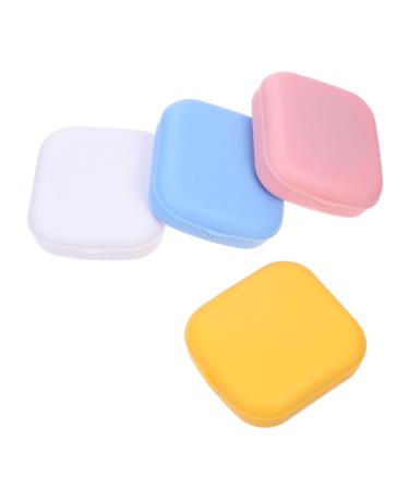 JECOMPRIS accessories 4 pieces of contact lens container lentes de contacto soaking container for contact lenses bottle with contact lens solution contact lens pencil contact tweezers PP drinking box