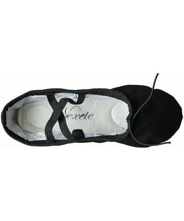 Nexete Men's Split-Sole Canvas Ballet Dance Yoga Gymnastics Shoes Slipper 9 Black - Buy Online on GoSupps.com