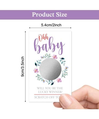 Haizct 50 Pack Blank Gift Certificate Scratch Off Cards - Ideal for Small Businesses, Spas, Salons, and Events - Purple Flowers Design - Buy Online on GoSupps.com