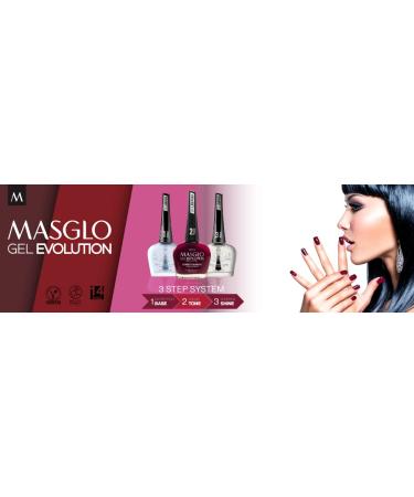 MASGLO GEL EVOLUTION Nail Polish Set - 3 Gel Effect Shades | No UV/LED Lamp Needed | Up to 12 Days Duration - Executive Selection - Buy Online on GoSupps.com