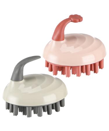 Tovinanna 2 pieces shampoo comb hair scalp massage device shower brush bathing brush hairbrush hair cleaning brush hairbrush for massage head brush children hairbrush massage