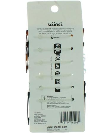Scunci Side Hair Combs Assorted 12 ea (Pack of 3) - Effortless Beauty - Buy Online on GoSupps.com