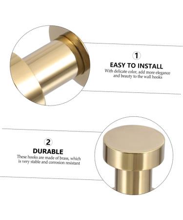 DOITOOL 20 Pcs Heavy Duty Hanger Scarf Hanger Bath Towel Hanging Hooks Coat Hanger Wall-Mounted Shower Door 2.9X1.8CMx5pcs Goldenx5pcs - Buy Online on GoSupps.com