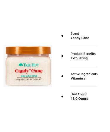 Tree Hut Holiday Candy Cane Shea Sugar Scrub 18 oz (SET OF 2) - Pack of 2 - Buy Online on GoSupps.com