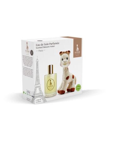 Sophie La Girafe Eau de Soin Parfumee by Sophie La Girafe Gift Set - 3.4 oz Scented Skincare Water (Alcohol-Free) + 1 Sophie La Girafe Soft Toy - Buy Online on GoSupps.com