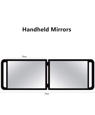 Mpowtech Hand Held Mirror for Haircut & Beauty Salon - Barbershop | 14.17 x 9.45 Mirror with Handle - Buy Online on GoSupps.com