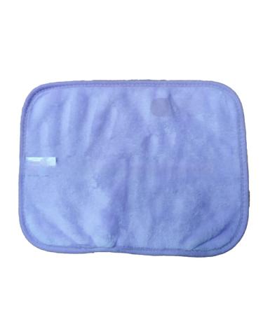 kawehiop 10 Pieces Woman Face Cleaning Cloth Reusable Washable Solid Color Hanging Girls Ladies Makeup Cosmetic Remover Pad Light Purple