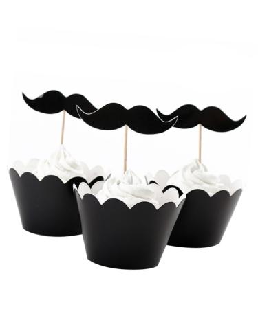 Ciieeo 12pcs Cupcake Toppers Wedding Cupcake Picks Cupcake Toppers Birthday Cupcake Sign Stick Ingredients Paper Cup