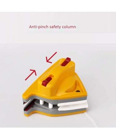 Double Sided Magnetic Window Cleaner 2.5m Safety Rope/Anti-Pinch Safety Pillar Cleaner Glass Wiper Magnetic ABS Shell 5-35mm Manual Type Colour:Yellow - Buy Online on GoSupps.com