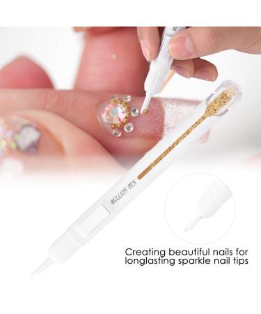Buy Nail Art Bullion Pen - Metal Beads Dotting & Drawing Tool for DIY Manicure Decorations | International Shipping Available - Buy Online on GoSupps.com