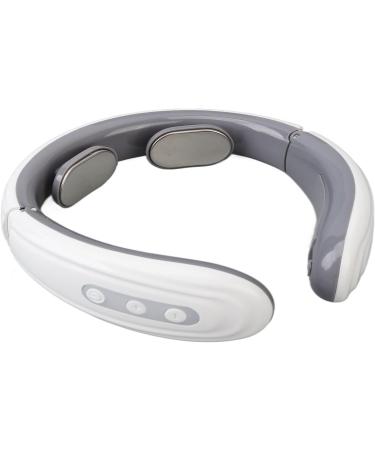 U-Shaped Wireless Neck Massage Device - Intelligent Heated & Portable Electric Pulse Massager for Neck Tension Relief - White - Buy Online on GoSupps.com