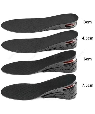 Height Increase Insoles - 4-Layer 3 Inch Air Cushion Shoe Inserts for Men & Women | Elevate Your Height Comfortably - Buy Online on GoSupps.com