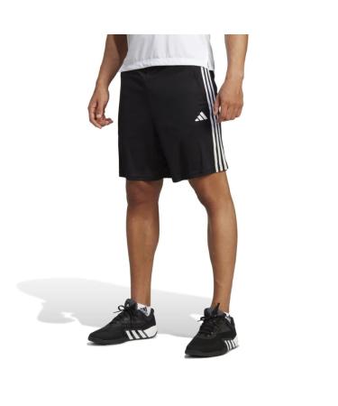 adidas Male Adult Shorts Train Essentials Piqu 3-Stripes Training Shorts M Black/White