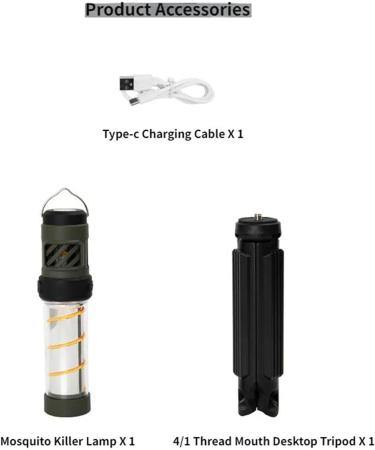 Mosquito Repeller Lamp Bug Repeller Lamp with Dual Light Sources and 5 Adjustable Settings Dual Bottom Magnets Bulit in USB Rechargeable Battery for Outdoor Indoor Garden Camping Mosquito Killer Lamp - Buy Online on GoSupps.com