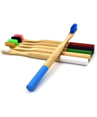 Buy Hemoton Bamboo Toothbrushes - Eco-Friendly Wooden Bristle Toothbrush for a Sustainable Smile - Buy Online on GoSupps.com