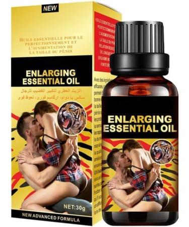 Men's Massage Oil Men Massage Oil for Sex Hotiary Erotic Massage Essential Oil Penis Becomes Longer Thicker Enhancement Men Energy for Care Delay Performance Boost Strength (Golden)