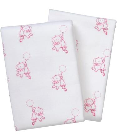 Buy Bornino Basics Moltontche Diapers - 2-Pack Easy-Care Cotton Elephant Print 80x80 cm White/Red - Soft & Suction-Strong for International Shipping - Buy Online on GoSupps.com