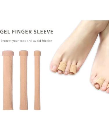 Silicone Toe Protection Hose - 2 Pcs Gel Bandage Cushions for Friction Relief & Pain Alleviation (15x2cm) - Buy Online on GoSupps.com