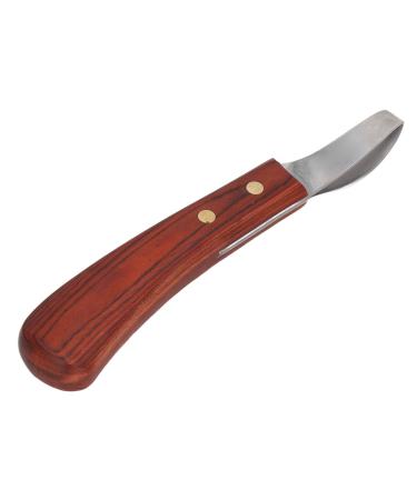 Arsor hoof knife double-edged claw knife with wooden handle horse farrier tool slipproof Equine grooming loop oval hoof scissors multi-purpose claw cutter for cutting horses donkeys